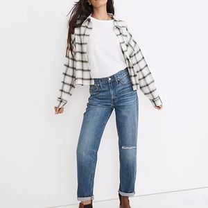 NEW WITH TAGS madewell slouchy boyfriend jeans size 27